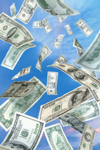 American Dollars Falling from the Sky